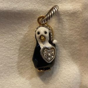 NWOT Brighton Penguin Charm For Bracelet or Necklace